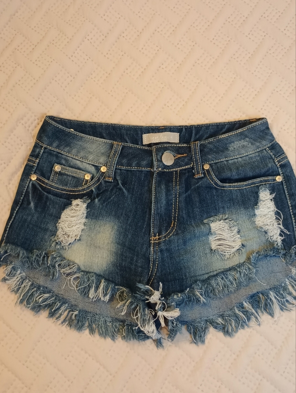 Almost Famous Distressed Blue Denim Jeans 7